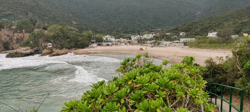 香港島の大浪湾の海岸