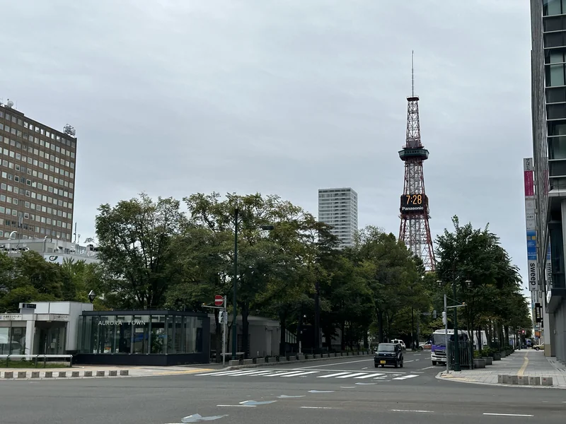 Odori Park and the TV Tower in Sapporo